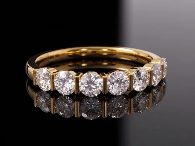 BAR SET DIAMOND ETERNITY RING